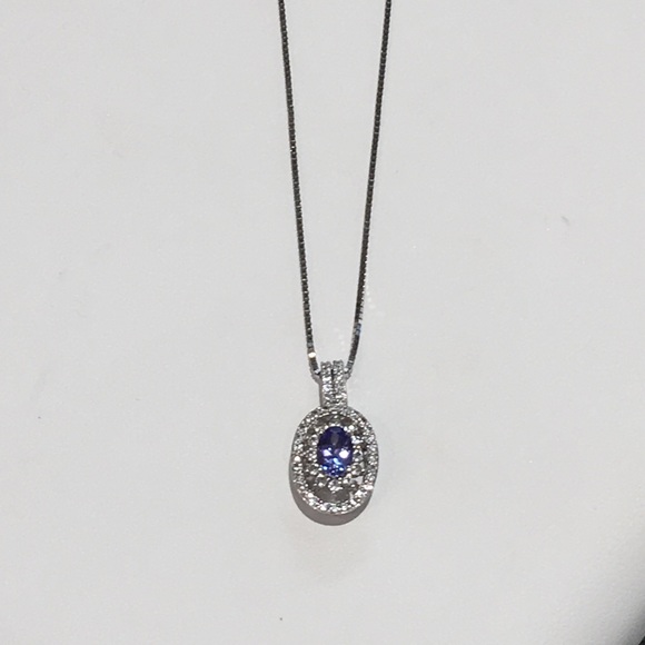 ✨Helzberg Diamond Tanzanite Necklace✨ - Picture 4 of 5
